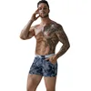 Summer Men's Beach Swimming Trunks Drawstring Elastic Waist Swimsuit Shorts Man Plus Size Quick Drying Swimwear Shorts 5