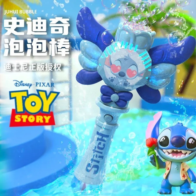 오리지널 디즈니 미키 마우스 버블 장난감 음악 조명 장난감 포함