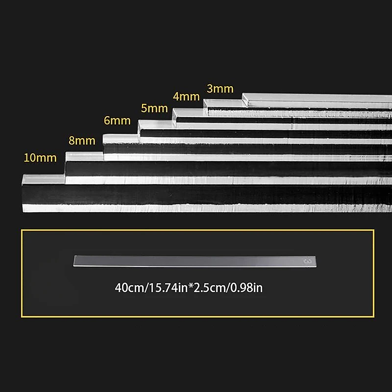 2Pcs Acrylic Cookie Balance Ruler Biscuit Fondant Cake Rolling Tool Icing Biscuits Thickness Ruler Smoother Pastry Baking Gadget cake decoration accessories