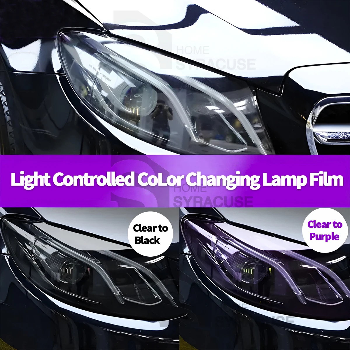Automotive TPU Headlight Film Protection Film window film Repair Scratches Photochromic Modification for Car Headlight Taillight Lights