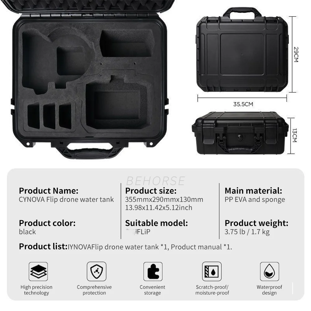 Explosion-proof Case For DJI Flip Fly More Combo Hard Shockproof Case Travel Portable Bag Suitcace For DJI Flip Drone Accessory