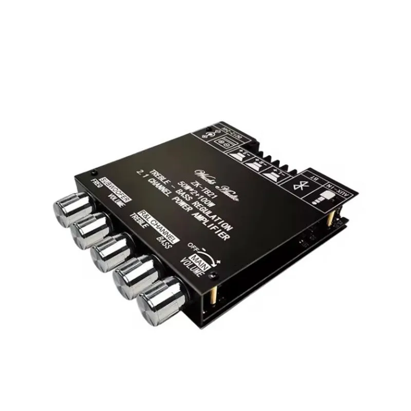 1 шт., планшетофон для усилителя сабвуфера, Bluetooth 5,0, 50 Вт * 2 + 100 Вт, 2,1 каналов, мощный аудио стерео усилитель басов TPA3116D2