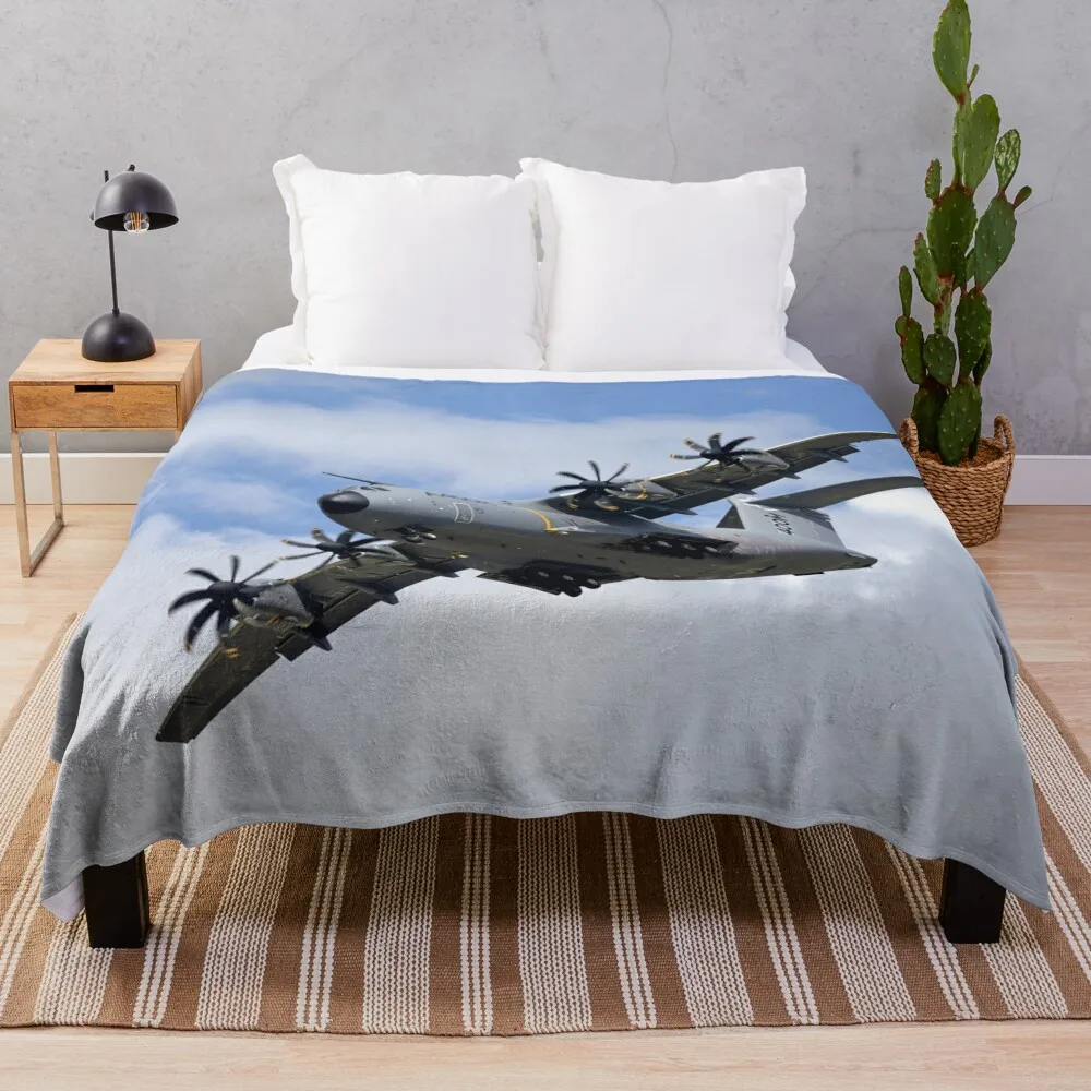

Airbus Military A400M Atlas Throw Blanket Dorm Room Essentials Sofa Blanket