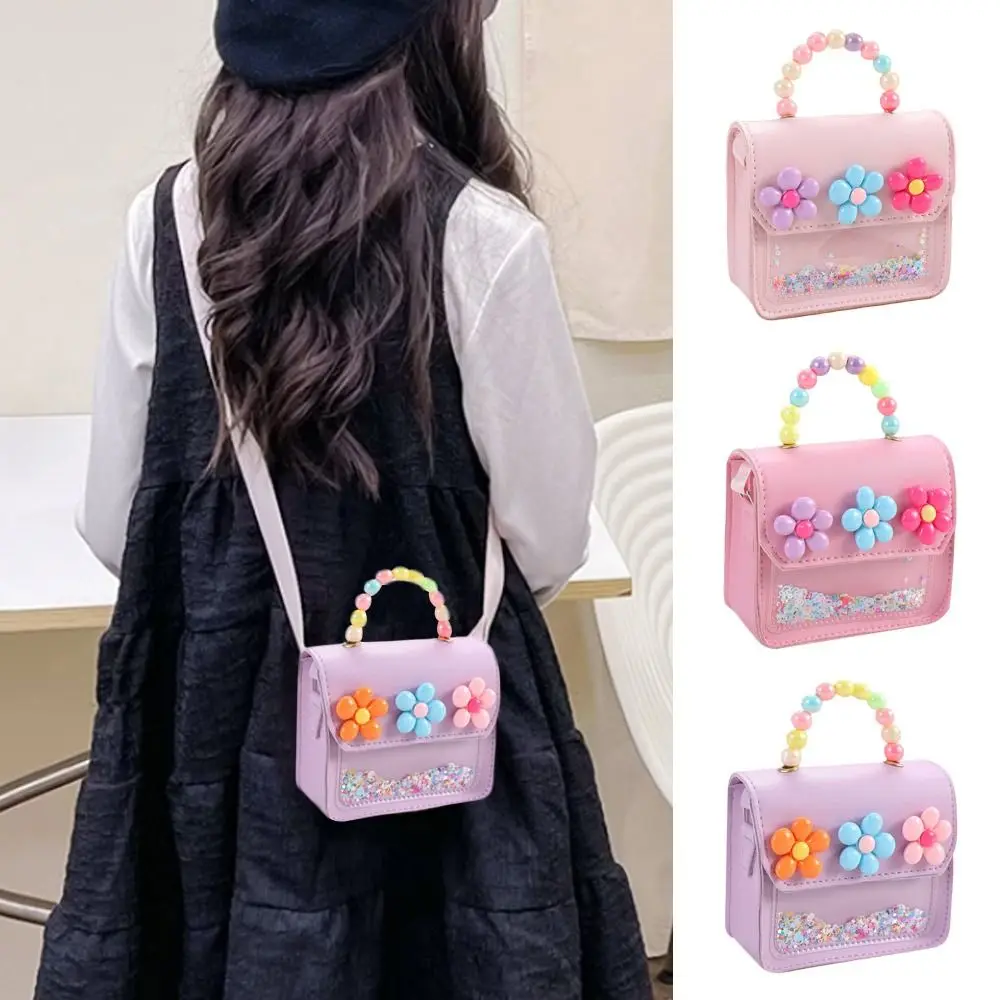 Kids PU Leather Messenger Bag Cartoon Shoulder Bag