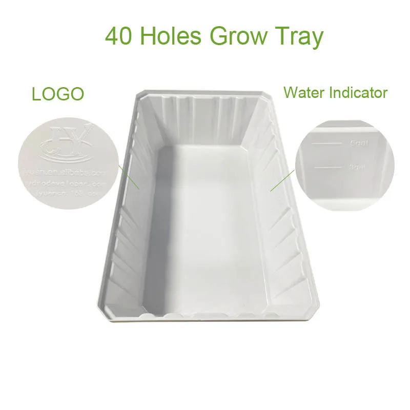 Hydroponic System Home Garden Vegetable Hydroponics Clone Tray ABS Nursery Pot Aeroponic Seed Planting Tray with Spray system