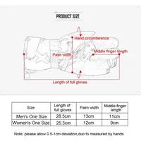 قفازات تزلج سميكة مطبوعة على الجدران للجنسين في الهواء الطلق لركوب الدراجات الرياضية قفازات صوف دافئة دراجة كهربائية ركوب الدراجات قفازات رياضية للعمل 6