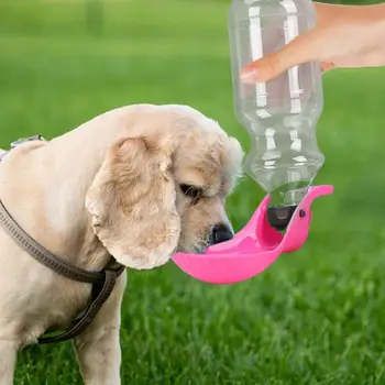 Dog Water Bottle Dispenser Portable Pet Water Feeder Container With Foldable Drinking Cup Bowl Leak Proof 450ml Dog Water Bottle 1