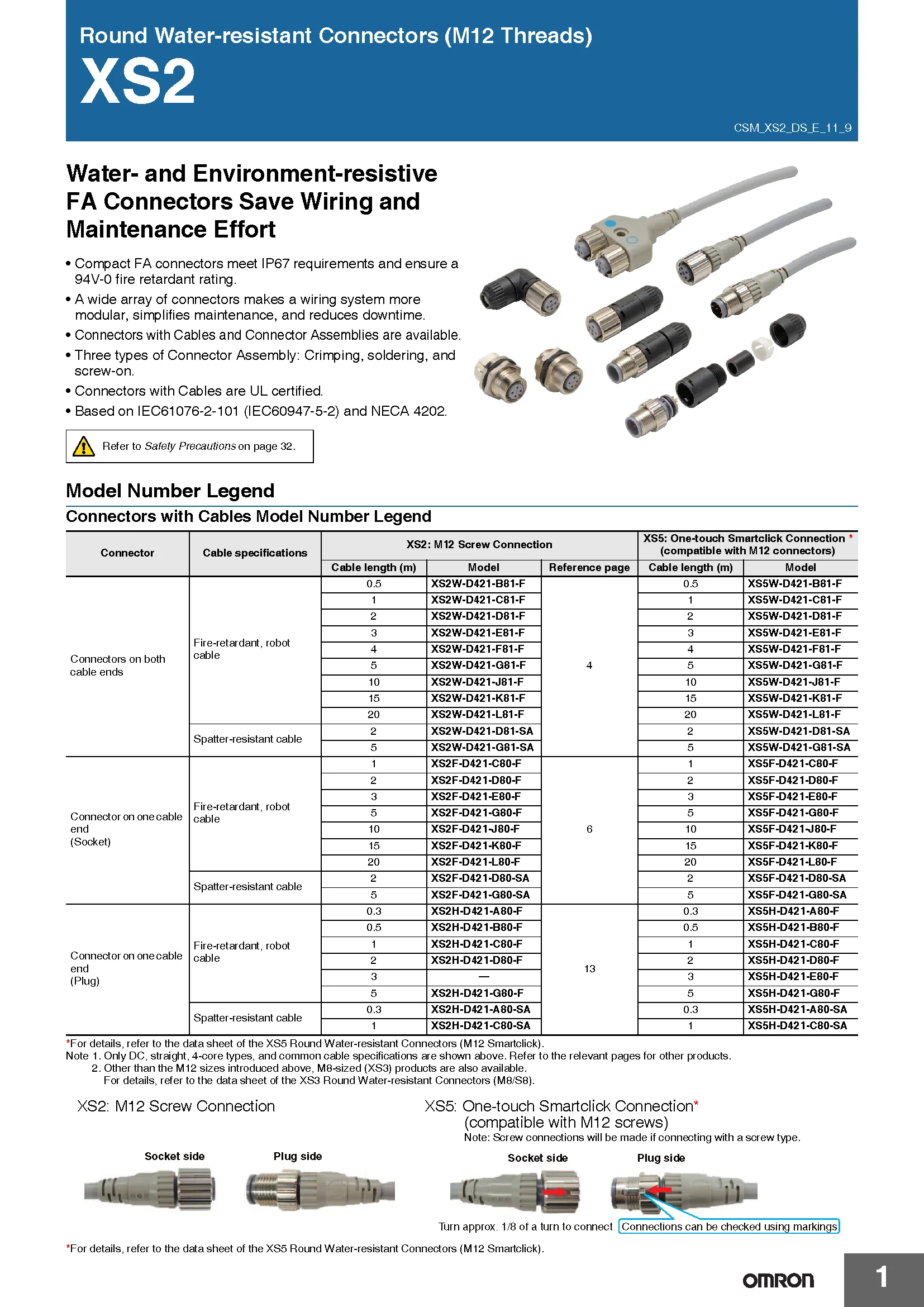 OMRON Original-Verbindungsleitungsstecker XS2F-M12PVC4S2M M12PVC4A2M 3A2M 3S10 5M 7M - Authentisch Neu – Detail 1