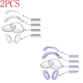 2PCS-White Purple