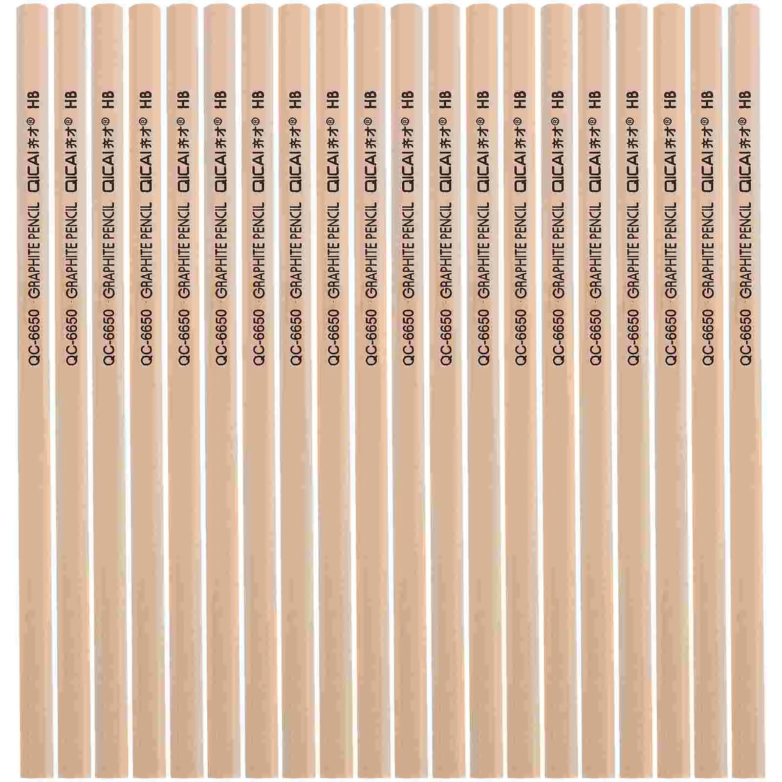 

50 Pcs Short Pencils Kids Lead-free Drafting Toddler Wood Erasers Long Log Student