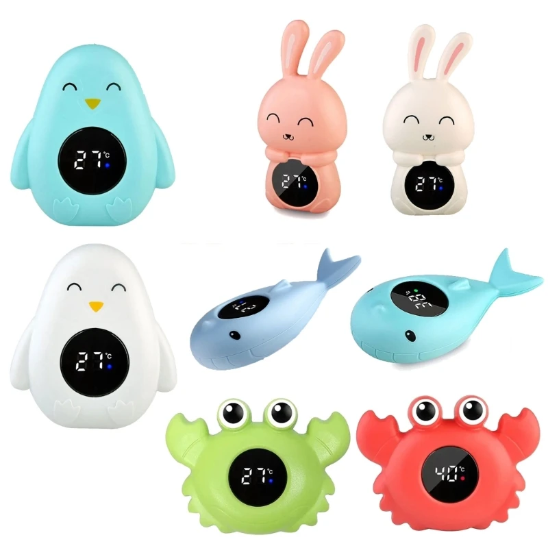 LED Digital Thermometer Baby Bath Thermometer Safety Bath Floating Toy Cartoon Water Temperature Meter for Newborn