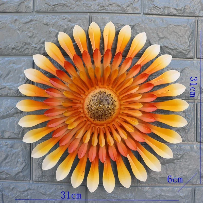 

Iron flower home wall hanging, hardware craft decorative pendant, metal suitable for kitchen, bathroom, living room, bedroom
