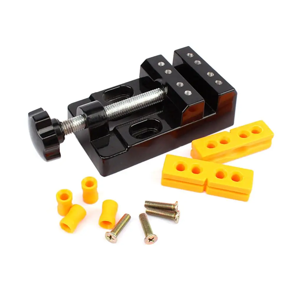 Mini Bench Vise 57mm Mini Table Vise Pliers Universal Table Bench Clamp Vise Jaw Carving Drill Press DIY Woodworking Hand Tool