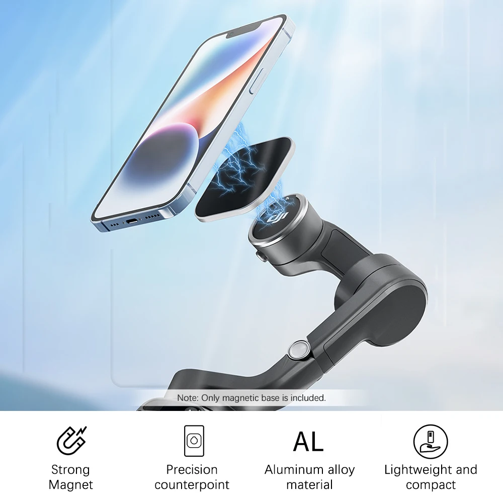 UVA Magnetic Phone Mount Phone Holder Tripod Mount Compatible with DJI OSmo Mobile 6/6/SE iphone Series and More
