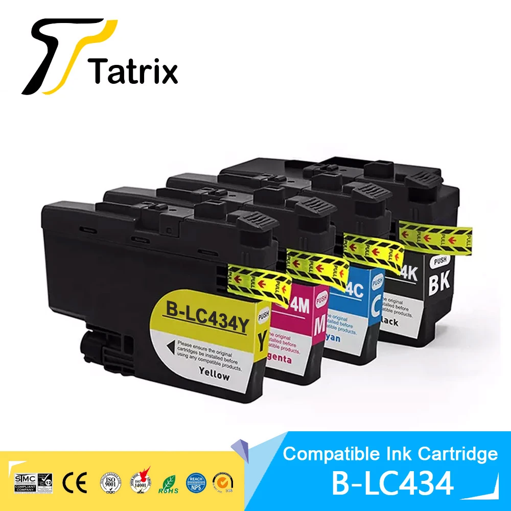 zegevierend thee extract pre-sale】tatrix Lc434 B-lc434 Compatible Ink Cartridge For Brother  Dcp-j1200w Printer - Ink Cartridges - AliExpress