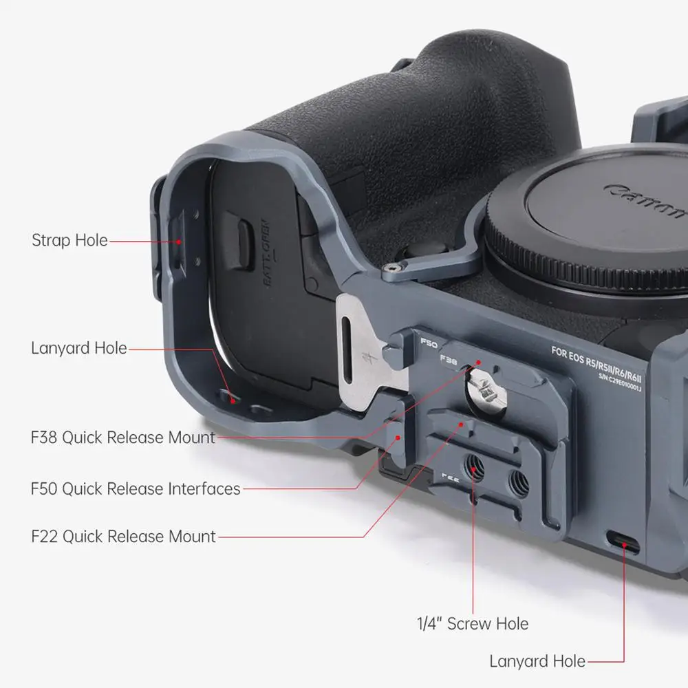 FALCAM F22&F38&F50 C00B4802 Quick Release Camera Cage(FOR R5II)