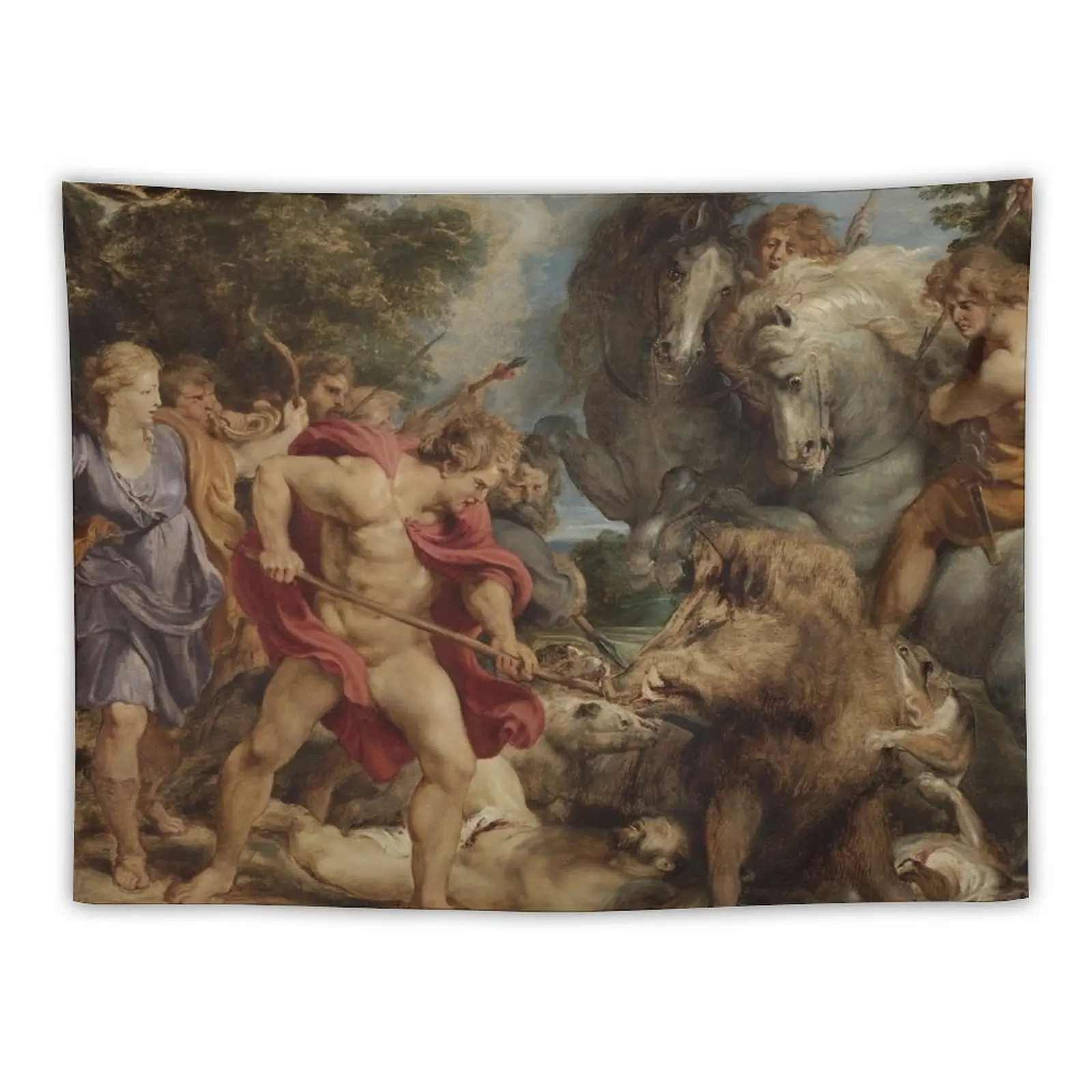 

Peter Paul Rubens. The Calydonian Boar Hunt, 1611-12. Tapestry Tapestries Wall Hanging Wall Coverings