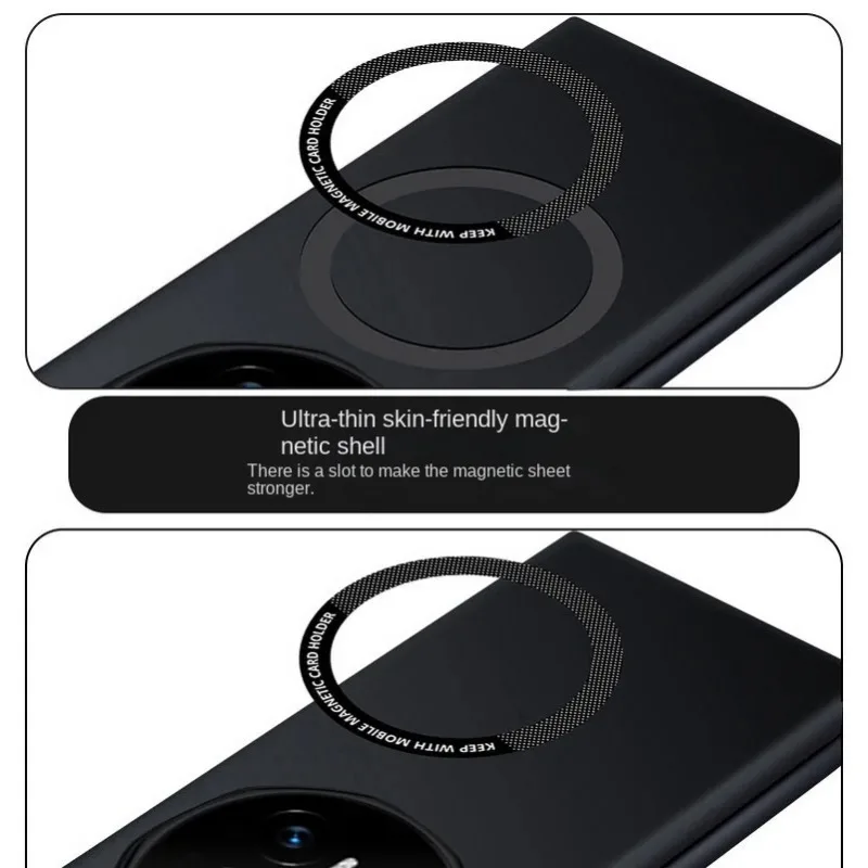 Trendy Frosted Ultra-Thin Hard PC Case - Anti-Drop Magnetic Back Cover