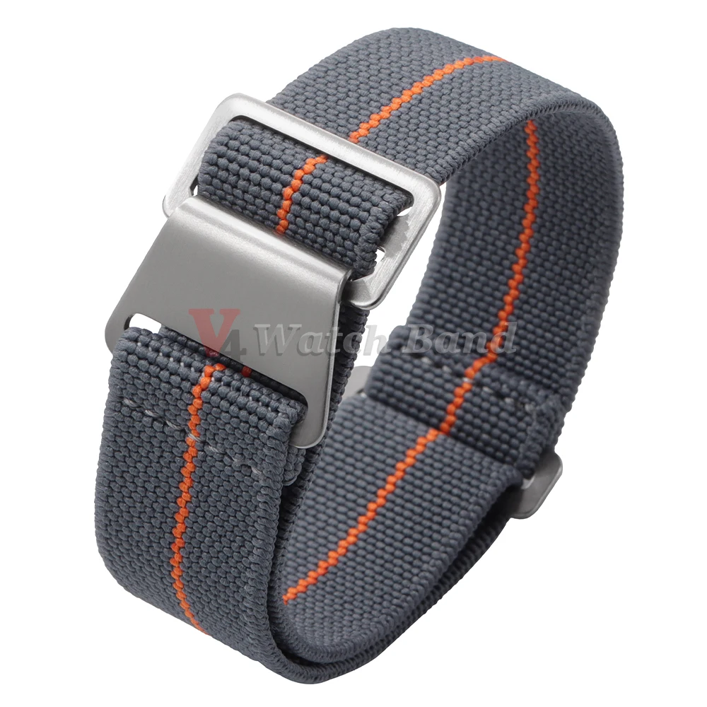 Versatile Elastic Nylon Watch Strap - Durable Fabric Wristband