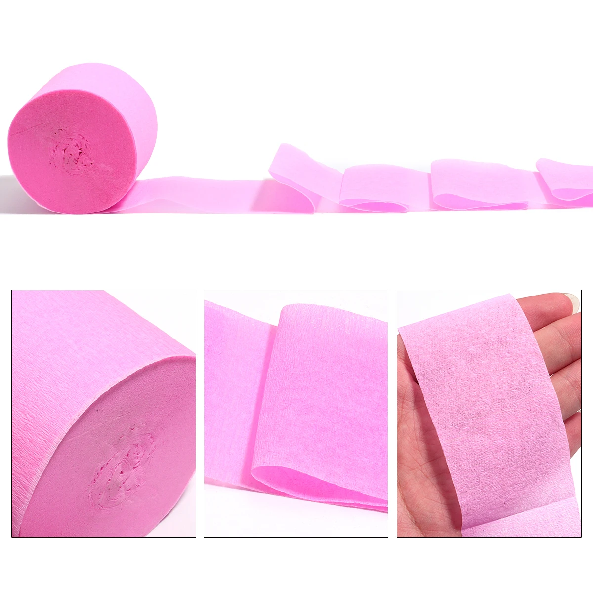 Vibrant Crepe Paper Roll for Creative Crafts and Gift Wrapping - 18 Colors, 4.5x2500cm