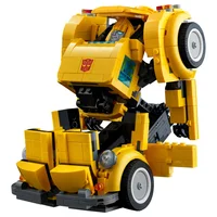 950Pcs Yellow Robot Truck Car Toys Building Blocks 10338 Truck Transformationed Autobot Deformation Gift For Children 2