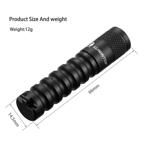 아웃룩 LED 토치 미니 EDC 손전등, 3 가지 모드 휴대용 방수, AAA, 매일 휴대 키 체인, 플래시 라이트, 최대 120LM EDC01 5