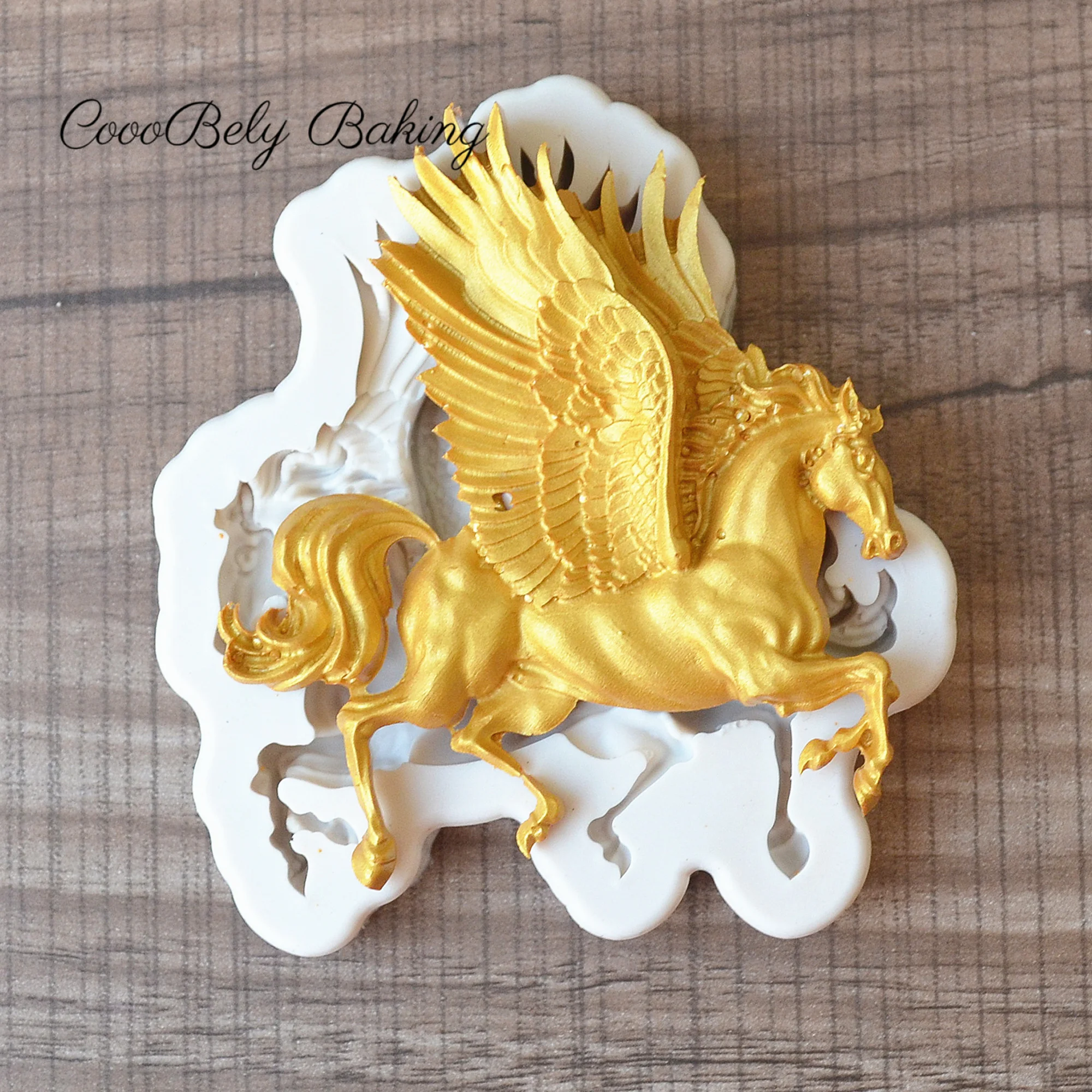 

Pegasus Kitchen Accessories Silicone Fondant Molds Horse Candy Chocolate Pudding Mould Cake Decoration Tools M1047