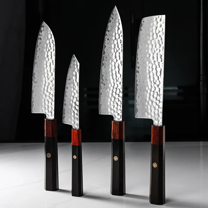 

Damascus Kitchen Knives Of All Kinds Of Damascus VG10 Steel Sharp Cleaver Santoku Utility Kiritsuke Paring Nakiri Chef Knife
