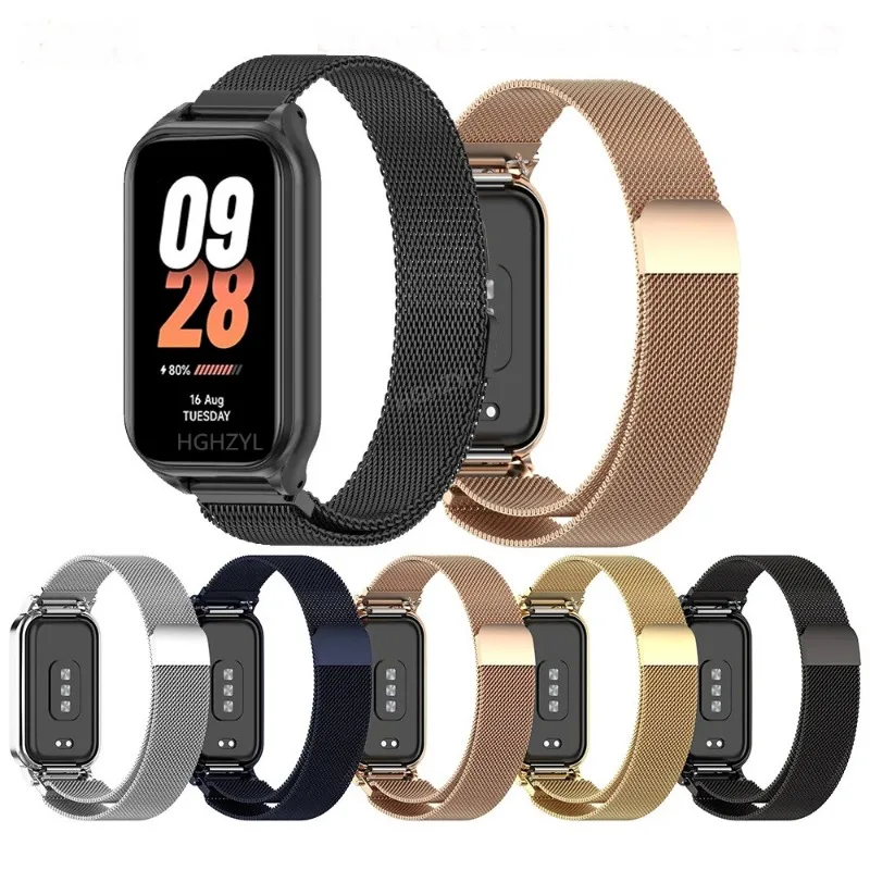 Elegant Milanese Strap with Protective Case