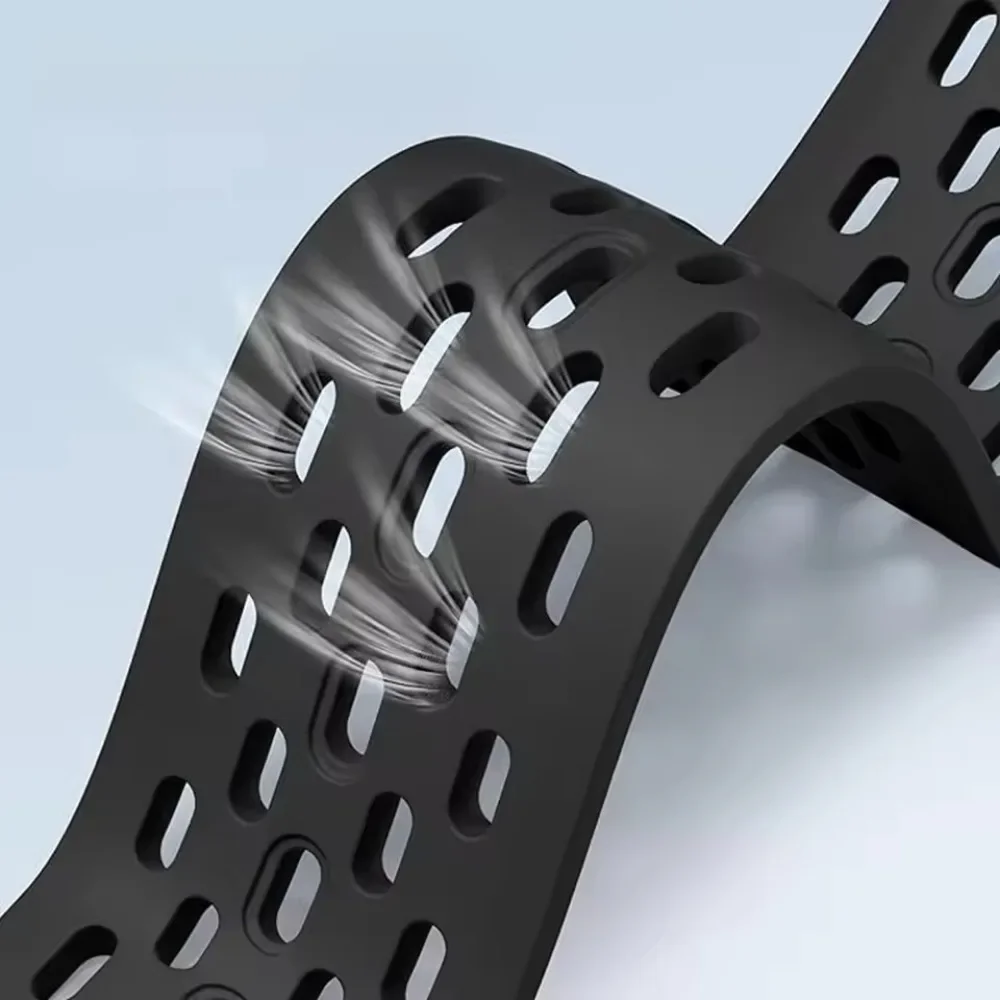 รูปสินค้า สายซิลิโคน Apple Watch ยืดหยุ่น ระบายอากาศดี สำหรับทุกรุ่น