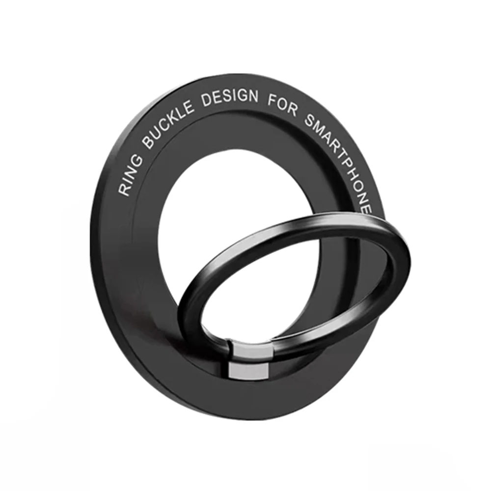 Rotatable Magnetic Phone Ring Holder with Adjustable Grip and Stand