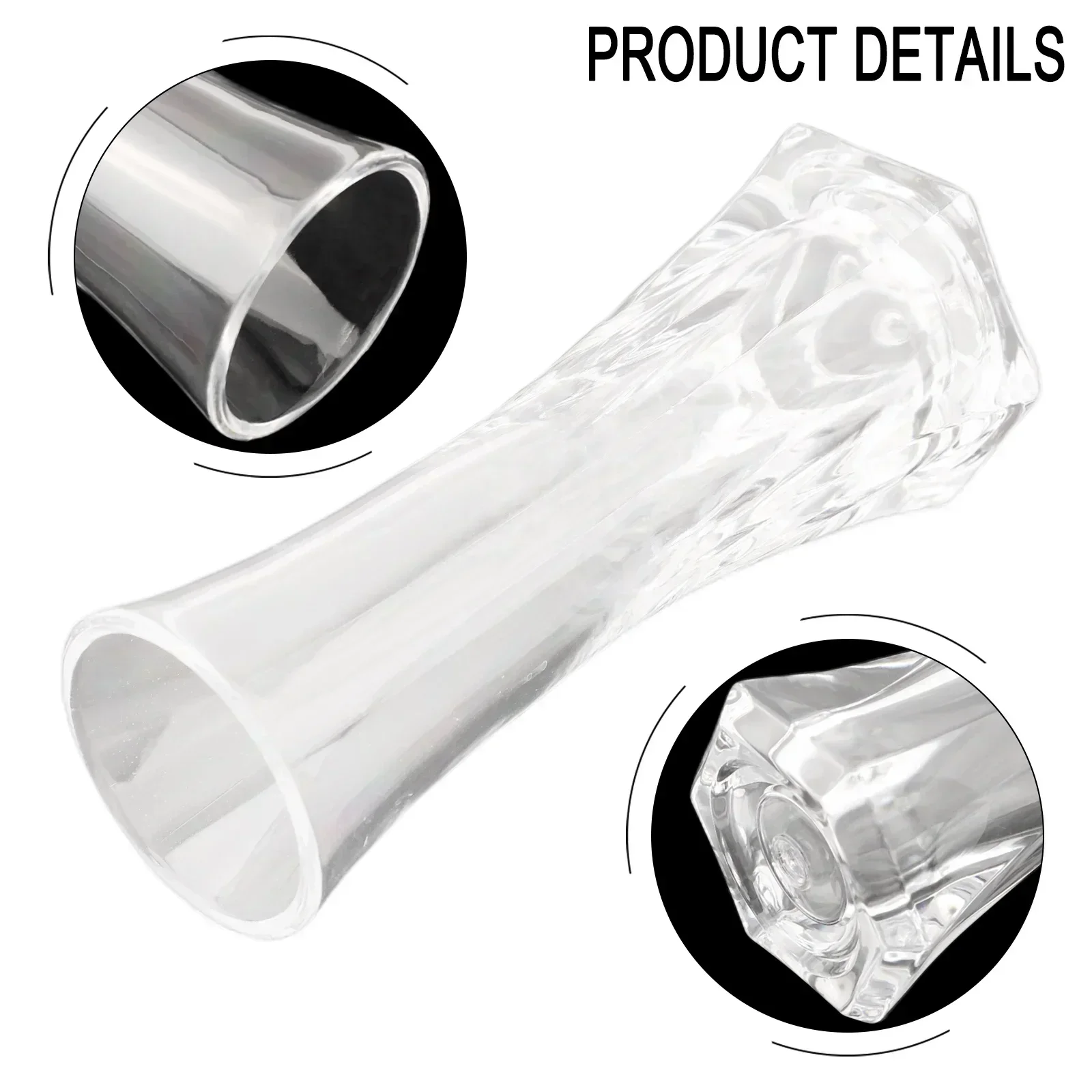 Decorative Vases Transparent Plastic Flower Vase Creative Home Imitation Vase Home Desktop Decoration Vase 6