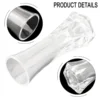 Decorative Vases Transparent Plastic Flower Vase Creative Home Imitation Vase Home Desktop Decoration Vase 6