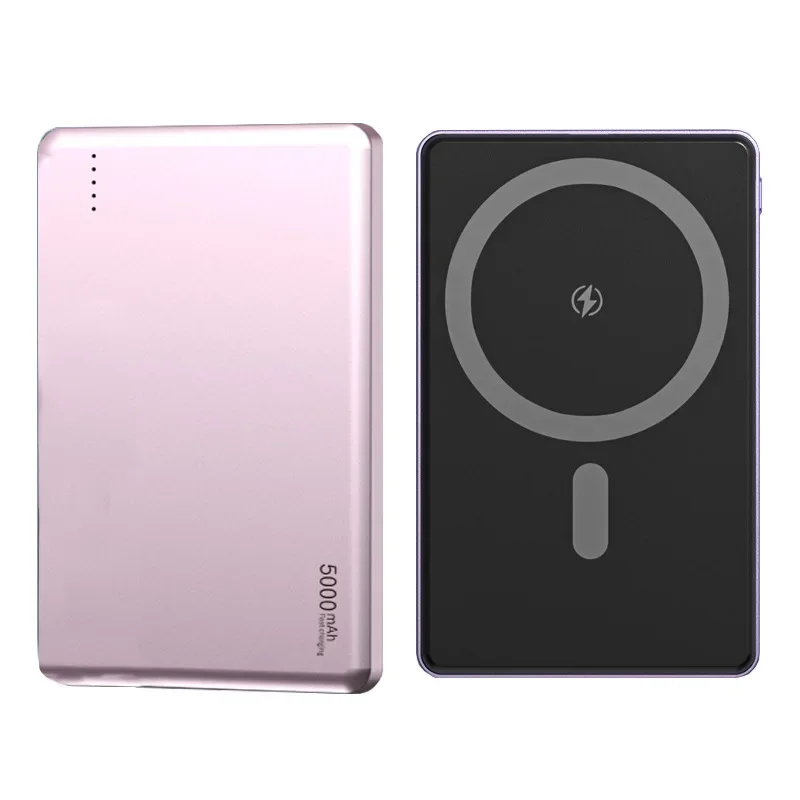 5000mAh Mobile Power Bank Magsafe Magnetic Wireless Power Bank Mini Thin 6