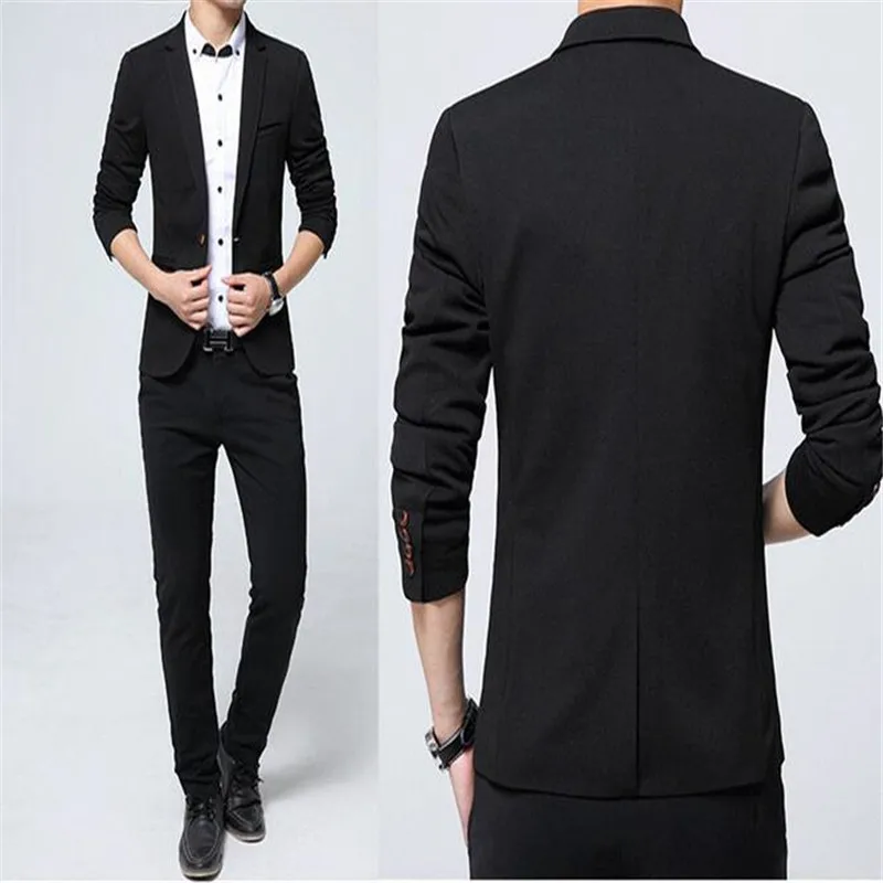 Brand Mens Casual Blazers Autumn Spring Fashion Slim Suit Jacket Men Blazer Masculino Clothing Vetement Homme M~5XL