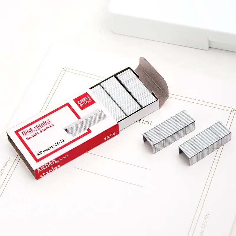 Deli Office Supplies Stapler Clips 23/10 500 Pieces/box
