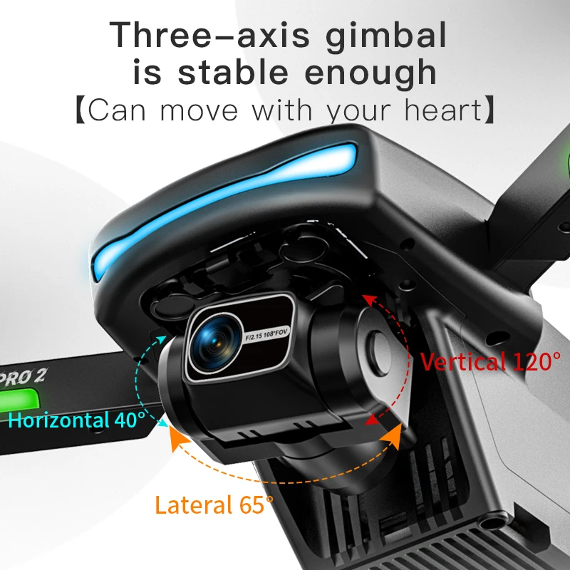 New N800 PRO 2 GPS Drone Professional 8K Camera Aerial FPV Brushless Avoiding Obstacle 3-Axis Gimbal Folding Dron RC Quadcopter