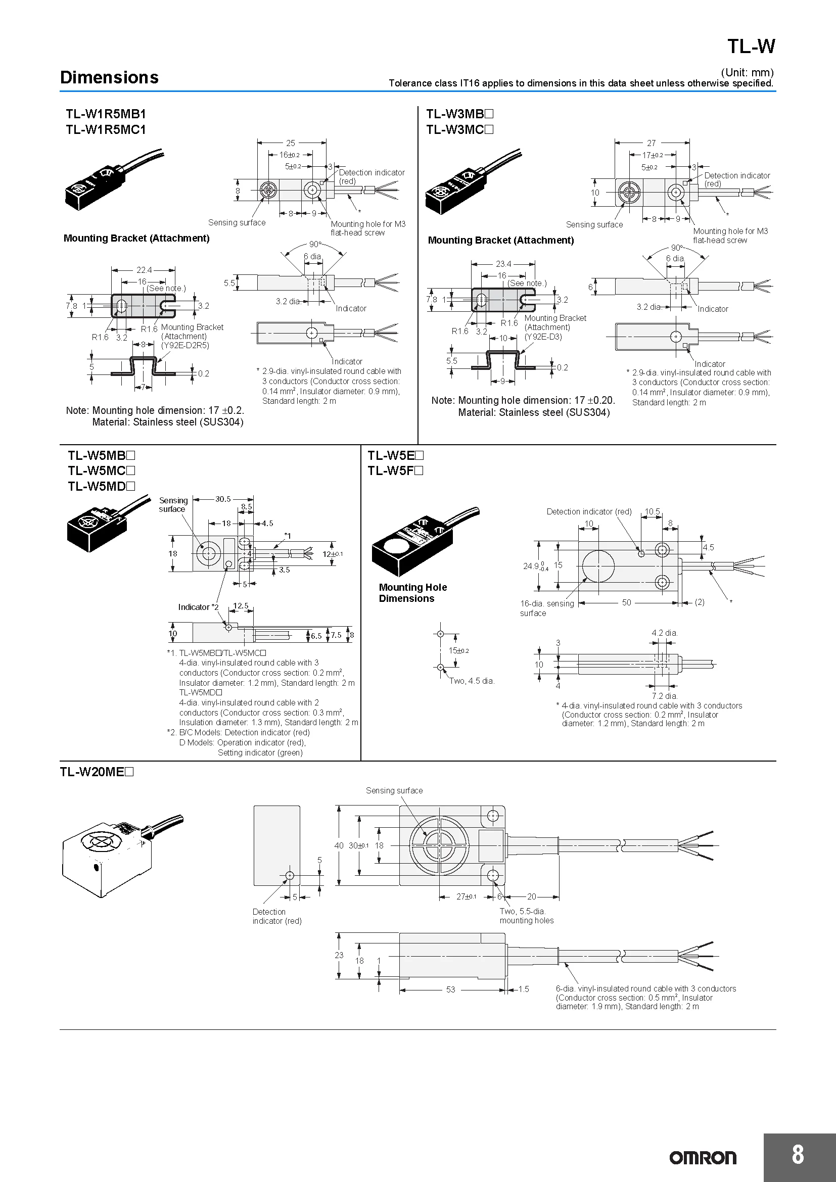 OMRON Authentischer Original-Näherungsschalter TL-W1R5MC1 W3MC1 W5MC1 W3MB1 W5MD1 W5E1 W5MC2 W5F1 W5MD2 W3MB2 W20ME2 W5E2 – Detail 6