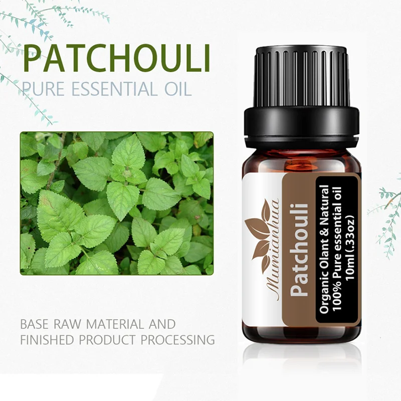 

Patchouli Essential Oil Aceites Esenciales Naturales Puros Humidificadores Diffuseur Essentielle Para Humificador Aromaterapia