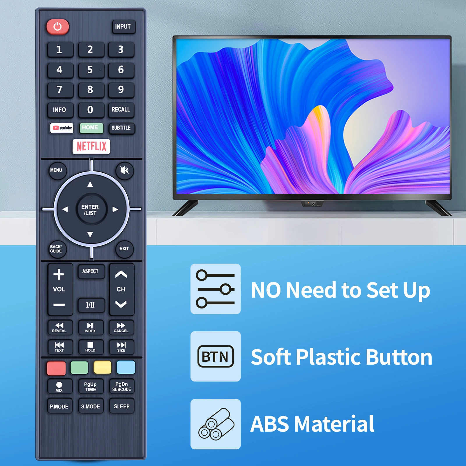 MATRIX KOGAN 스마트 TV 리모컨, 43MU8010SZB 49MU8010SZA 55MU8010SZA MU8010 시리즈
