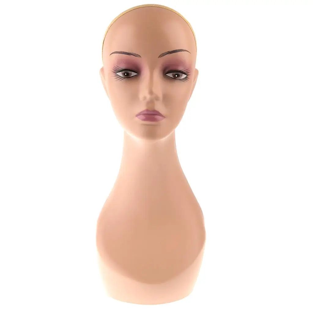 New Female Head Plastic Display Stand Wigs Hats Scarves Jewelry Earrings Pendant Holder