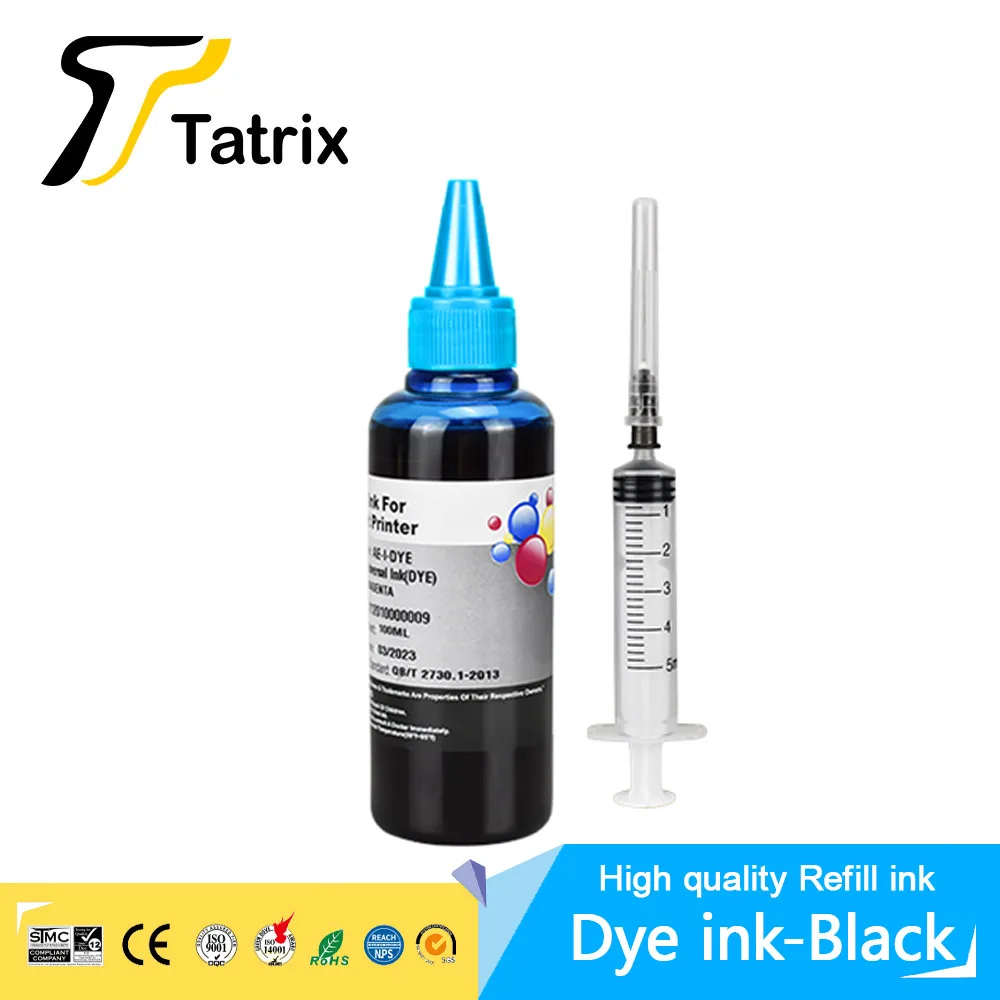 Tatrix T378XL T312XL T0851 T0821 Compatible Refill Ink For Epson Color Water Based Bottle ink For Epson XP-8500/XP-8505/XP-8600