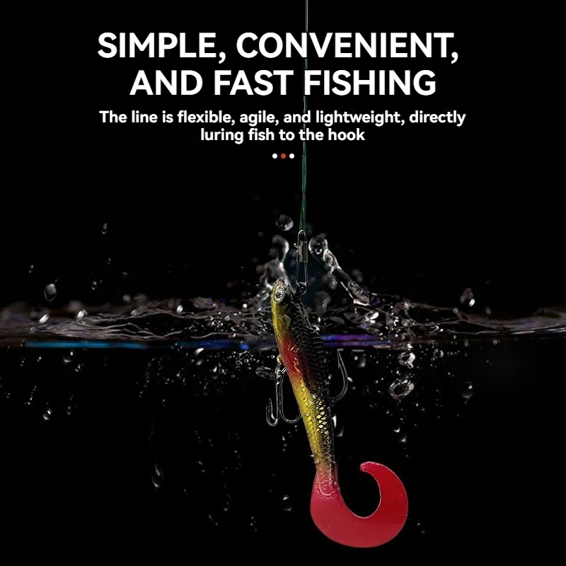 Fishing Line Lure Front Wire Anti Bite Steel Leader With Swivel Accessory Lead Core Offshore Angling Sea Snap Fishhook Tool