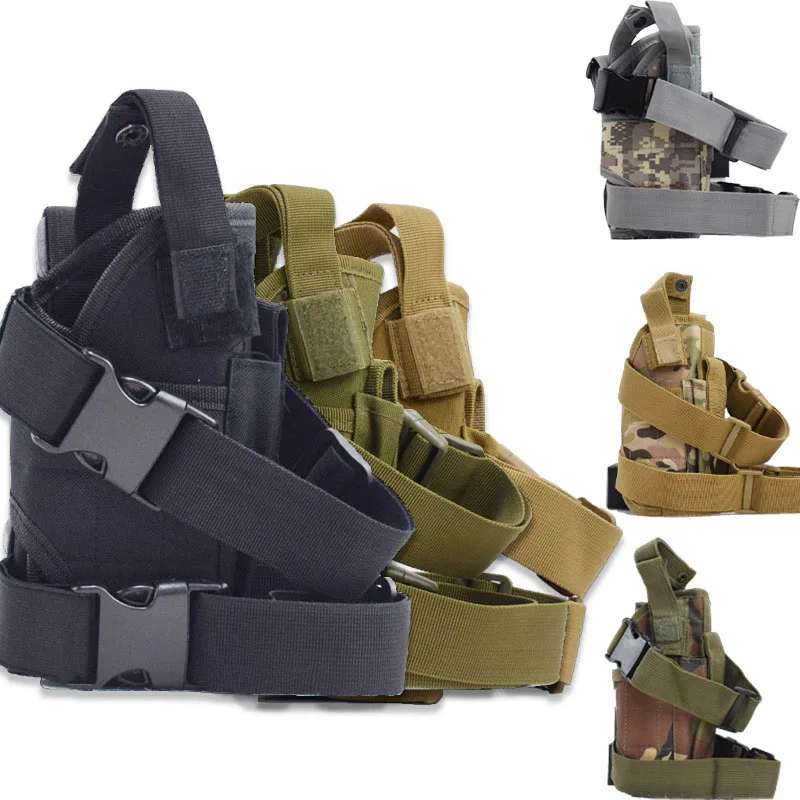 Universal Left Right Hand Gun Holster Tactical Tornado Drop Leg Thigh Holsters Hunting Military Airsoft Glock Handgun Holder Bag