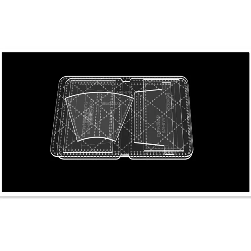 2021 DIY 가죽 공예 미니 가방, 작은 동전 지갑, 바느질 패턴 아크릴 템플릿