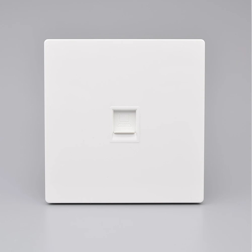 High-Speed CAT8 Ethernet Wall Plate with Shielded RJ45 Port
