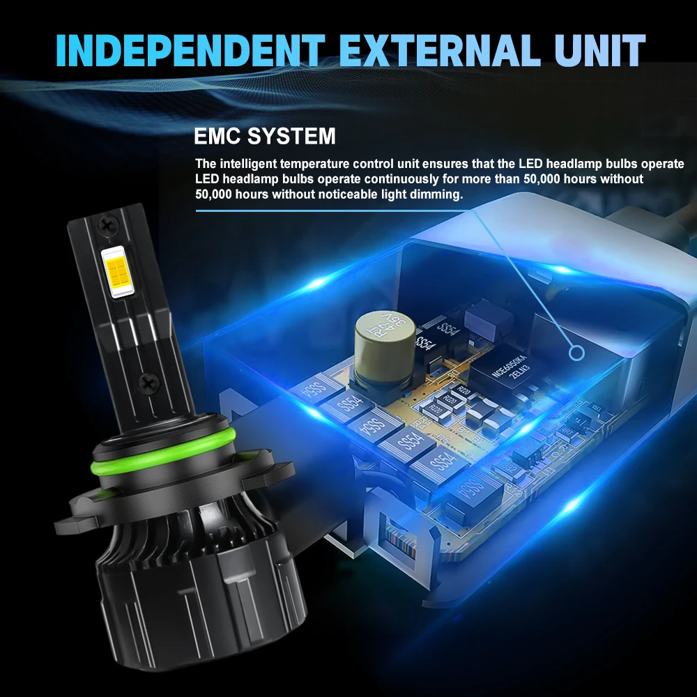 

Upgrade Your Car Lights with M9 Car LED Headlight Bulbs - Hi-Lo Beam
