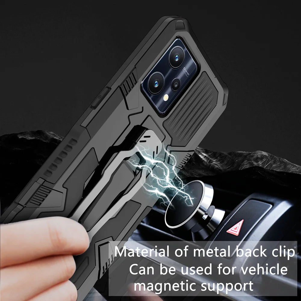 KEYSION Triecienizturīgs futrālis priekš Realme 9 Pro+ 9i Q5 C35 C31 Narzo 50 Pro 5G 50A Prime Back Clip Tālruņa vāciņš priekš OPPO A76 A96_voghion.com