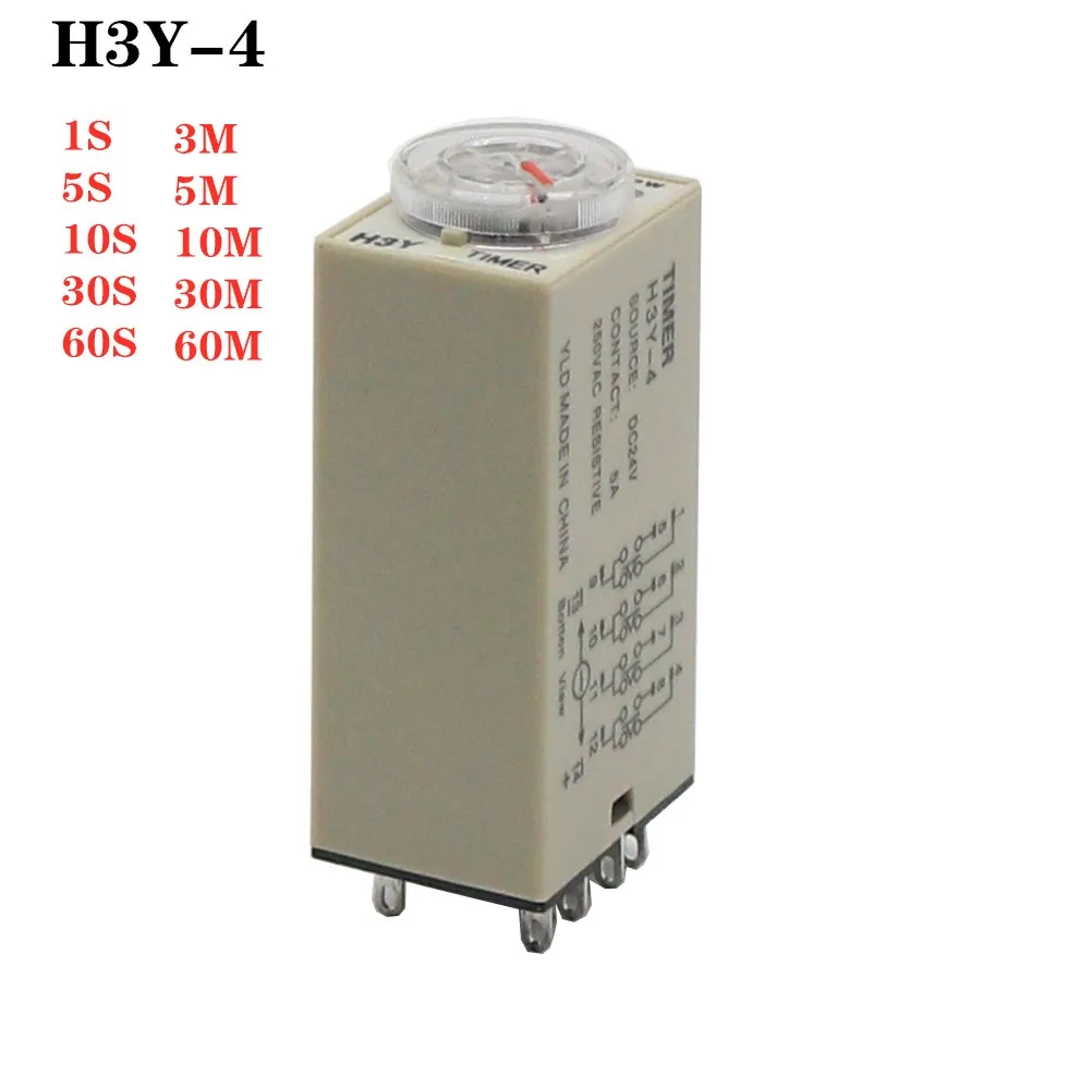 Power-on Delay Rotary Knob DPDT 1S/5S/10S/30S/60S/3M/5M/10M/30M Timer