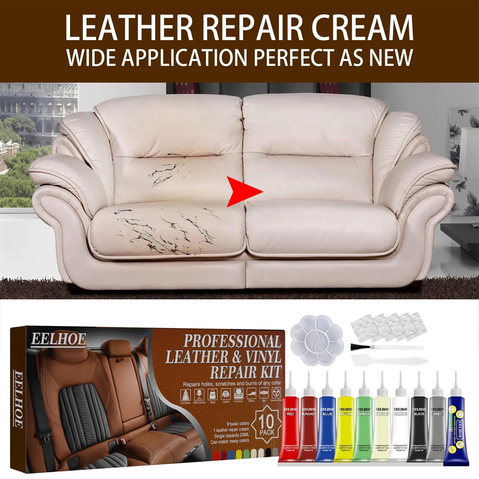 Leather Vinyl Repair Kit Vinyl And Leather Repair Compound Leather Repair Compound For Couches
